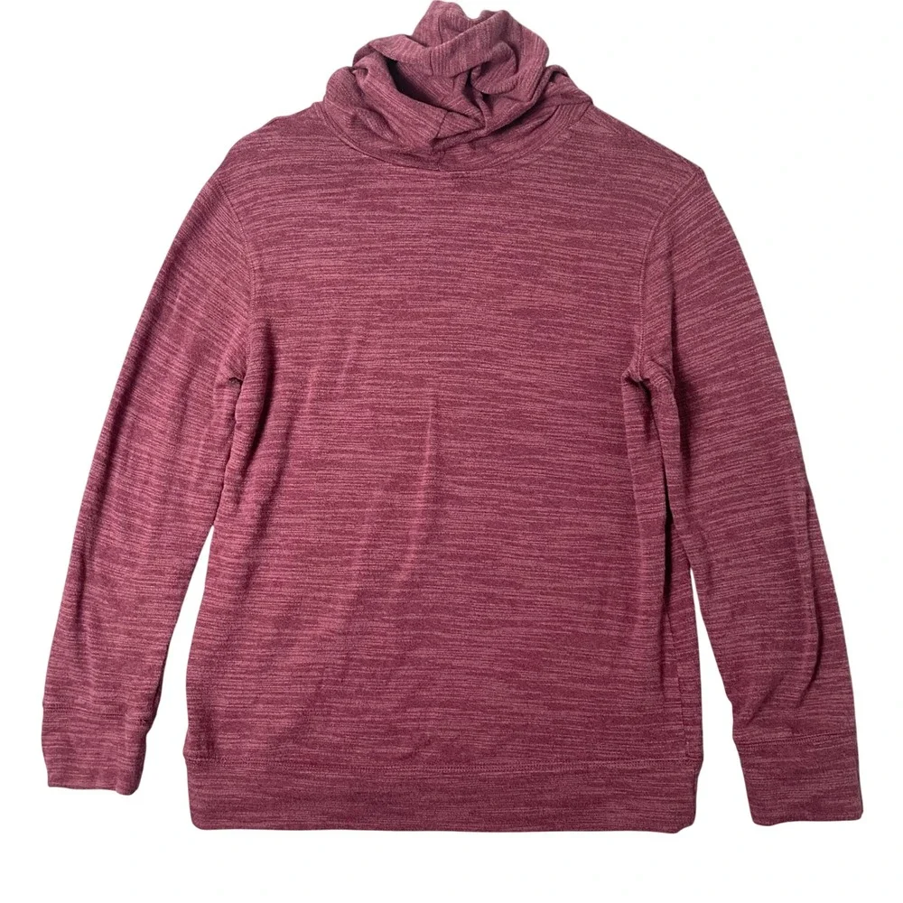Old‎ Navy Boys XXL Hoodie Burgundy Heathered Long Sleeve Pullover Sweatshirt